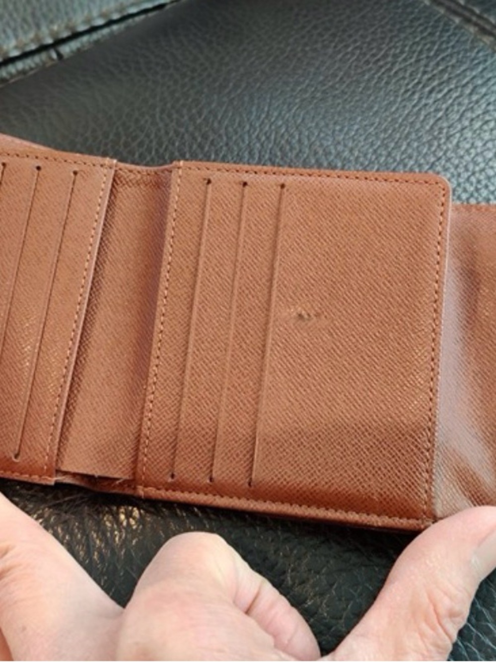 Authentic Louis Vuitton Monogram Double Sided Bi-Fold Wallet - Picture 10 of 13